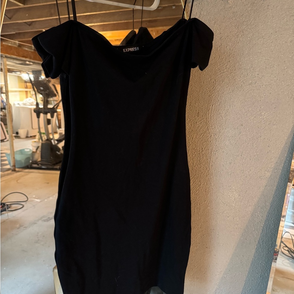 Express Elegant Black Mini Dress